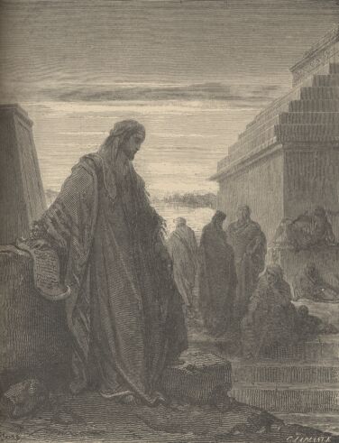 Illustration Showing DANIEL, from The Bible (Old Testament) - drawing by Gustave Dore - 049th.jpg (32K)