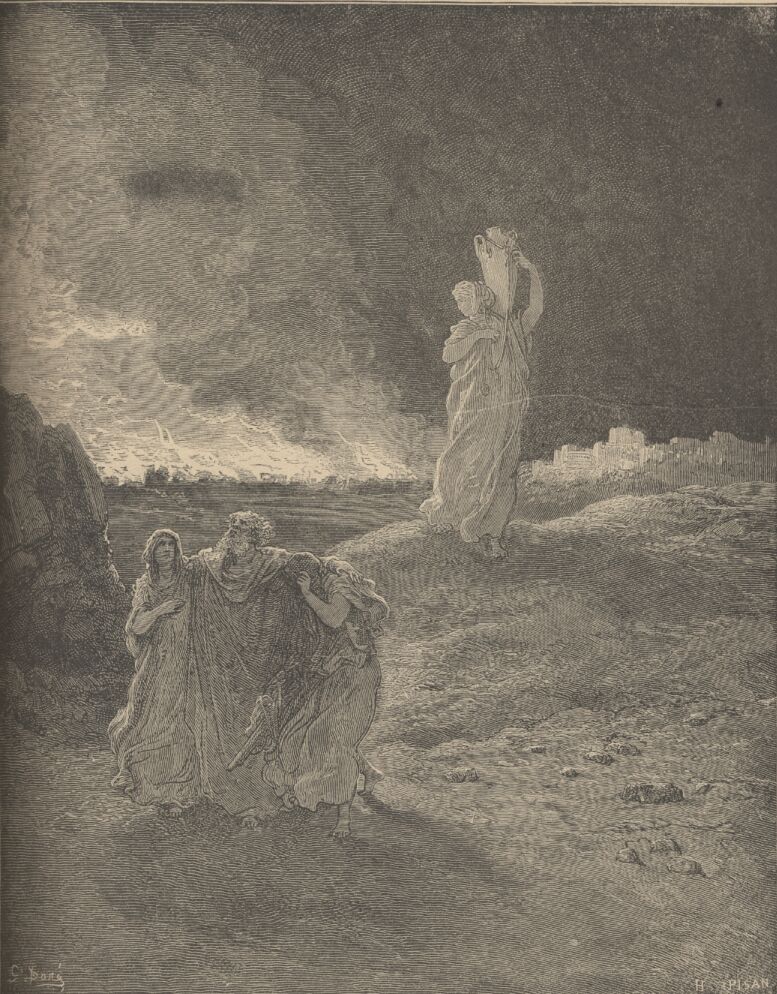 Gustave Dore Bible Illustrations: THE DESTRUCTION OF SODOM